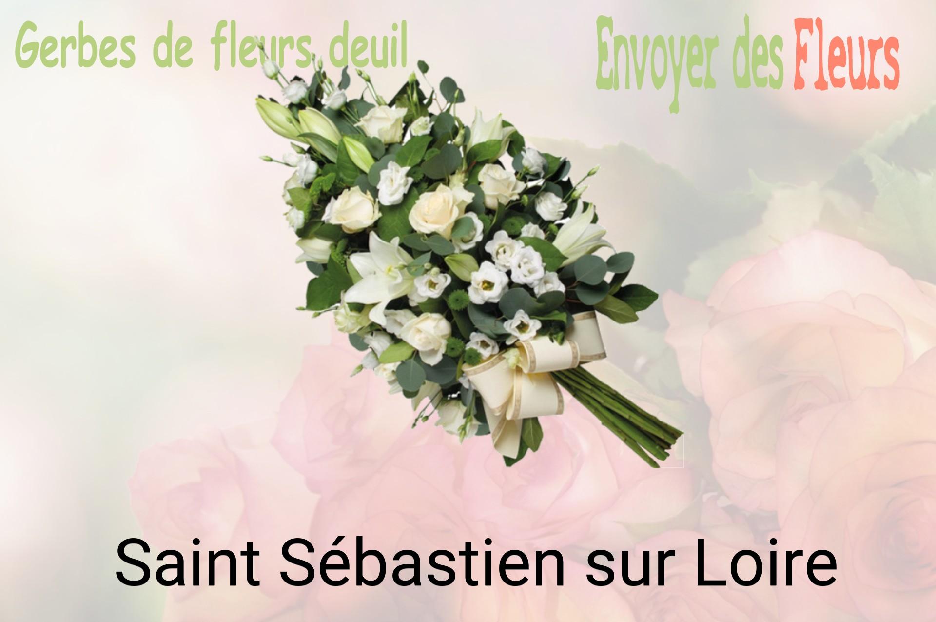 Gerbe de fleurs de deuil livrée à Saint-Sébastien-sur-Loire